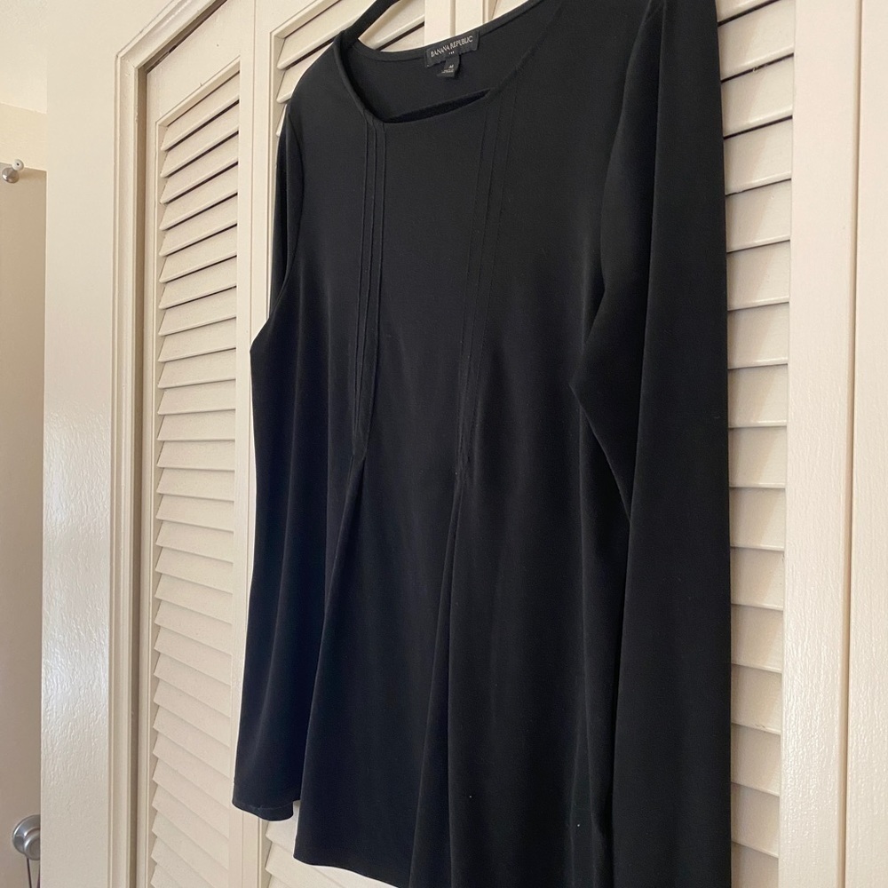 Banana Republic Long Sleeve Black Blouse Top - Picture 5 of 6